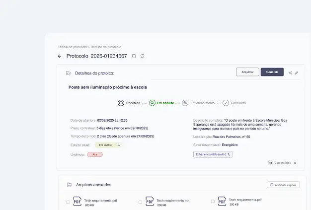 Relatórios em tempo real
